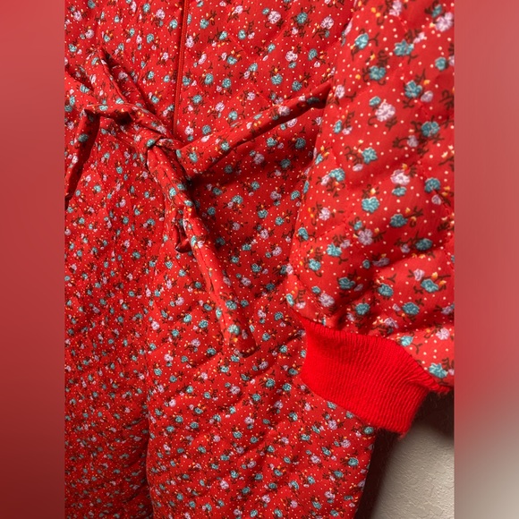 G. Caserotti Quilted Floral Jumpsuit Vintage XS - Picture 14 of 17